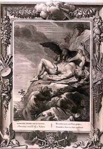 Prometheus Tortured by A vulture, 1731 by Bernard Picart