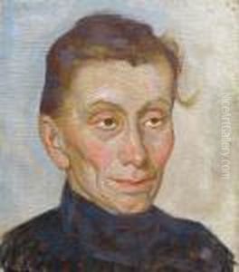 Portrait De Vieille Femme by Raphael-Leon Leguilloux