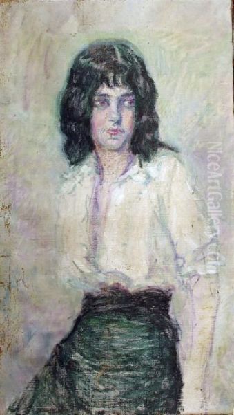 Portrait De Femme Au Chemisier Blanc - view 1