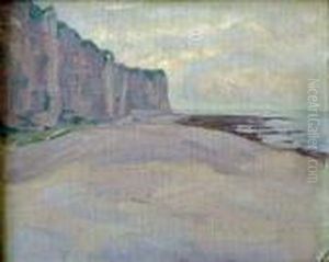 Falaise A Etretat by Raphael-Leon Leguilloux