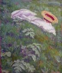 Le Chapeau Dans Les Pres by Raphael-Leon Leguilloux