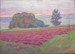 Paysage Au Soleil Couchant by Raphael-Leon Leguilloux