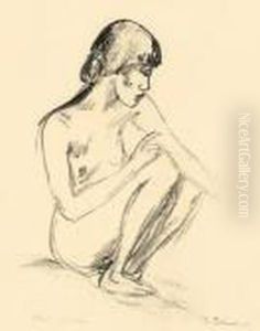 "sitzende Japanerin" by Wilhelm Lehmbruck