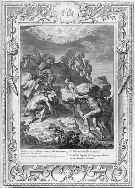 The Giants Attempt to Scale Heaven by Piling Mountains Upon Another, 1731 - view 1