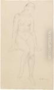 Sitzender Aktin Ganzer Figur by Wilhelm Lehmbruck
