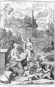 Frontispiece to Voyages...en Europe, en Asie et en Afrique by Sieur de la Motraye, published 1727