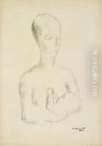 Mutter Und Kind Iii by Wilhelm Lehmbruck