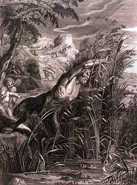 Pan Pursues Syrinx She is Transformed into a Reed, 1731 - view 1