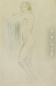 Stehender Akt Mit Handtuch by Wilhelm Lehmbruck