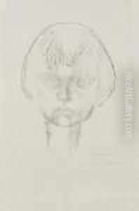 Knabenkopf En Face (manfred L.) by Wilhelm Lehmbruck