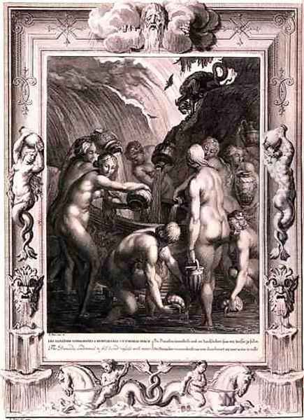 The Danaids Condemned to Fill Bored Vessels with Water, 1730 - view 1