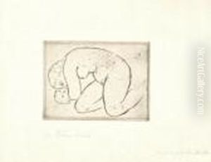 Verzweifelnde Mutter. by Wilhelm Lehmbruck