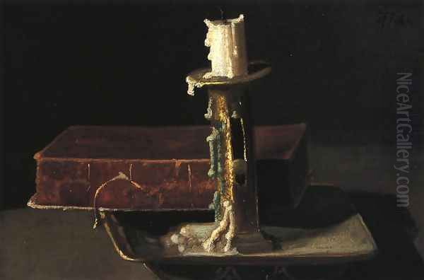 Still Life with Candlestick and Book - view 1
