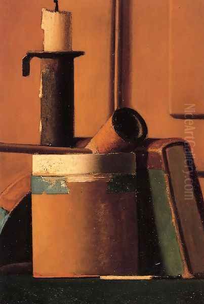 Still Life with Candlestick, Pipe and Book - view 1