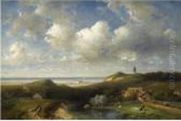 Washerwomen In The Dunes - view 1