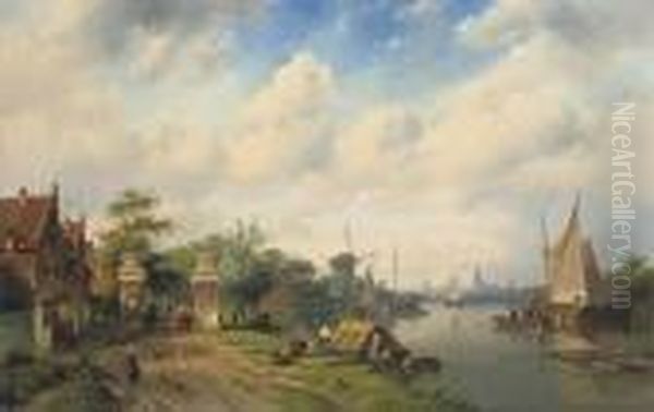 A River Landscape In Summer - view 1