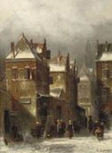 After The Snowfall by Charles Henri Leickert