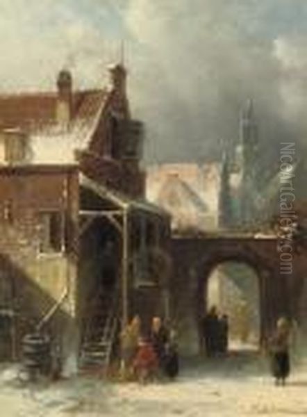 A Dutch Town In Winter - view 1