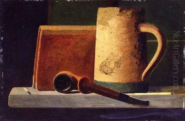 Mug, Pipe and Book in Window Ledge - view 1