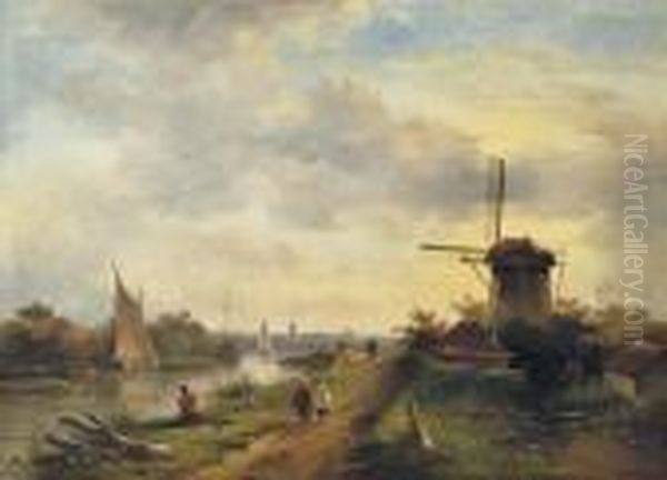 Strolling Through A Dutch River Landscape - view 1