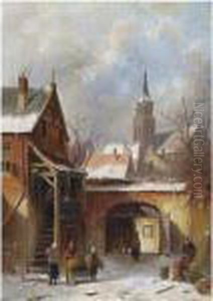 A Towngate In Winter - view 1