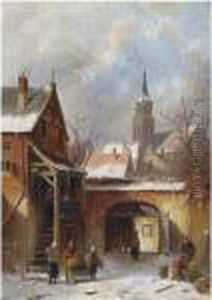 A Towngate In Winter