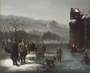 Skaters By The City Walls
