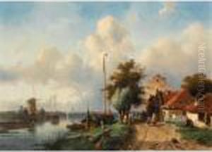 A River Landscape A River Landscape