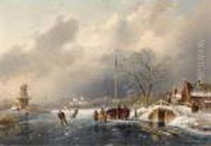 Skaters On A Frozen River Skaters On A Frozen River