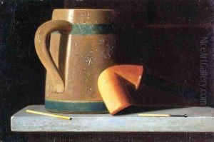 Still Life with Mug and Pipe by John Frederick Peto