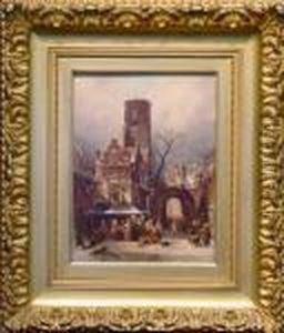 Village Market by Charles Henri Leickert