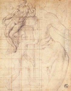 Adam and Eve at Work 1546-56 by (Jacopo Carucci) Pontormo