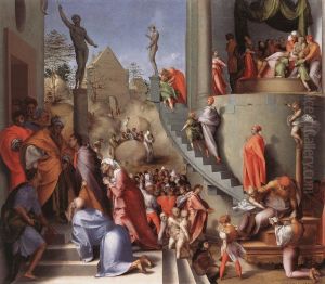 Joseph With Jacob In Egypt by (Jacopo Carucci) Pontormo