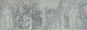 Composition Sketch For 'captive Andromache' by Frederick Leighton