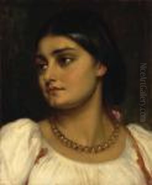Frederic, Lord Leighton, P.r.a. Head Of A Roman Model - view 1