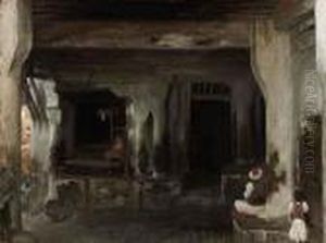 Coffee House In Algiers by Frederick Leighton
