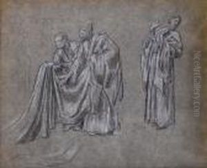 A Sketch For 'phoenicians Bartering Withancient Britons' At The Royal Exchange