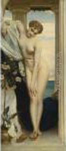 Venus Disrobing For The Bath by Frederick Leighton