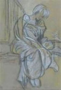 Study Of A Robed Figure by Frederick Leighton
