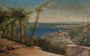 The Village Of Esa, Near Nice by Frederick Leighton