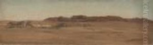 Red Mountains, Desert, Egypt by Frederick Leighton