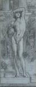 Study For Boy With A Shield, Holding A Vase