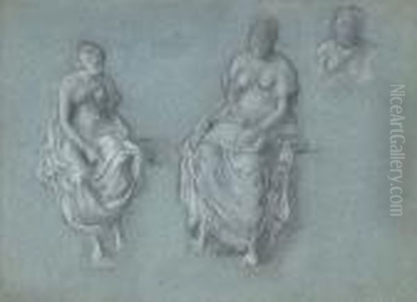 A Study For 'cleobolos Instructing His Daughter Cleoboline' - view 1