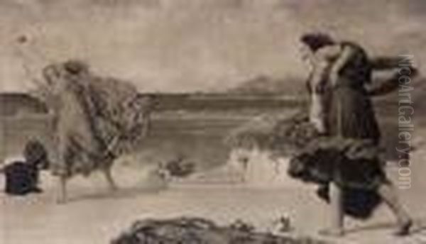Greek Girls Playing At Ball - view 1