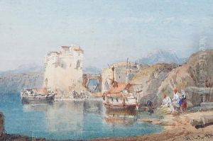Figures By A Lake