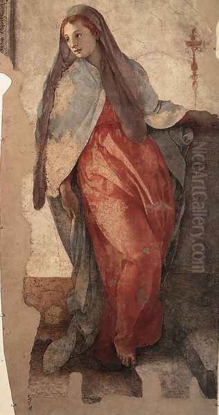 Annunciation (detail-2) 1527-28 - view 1