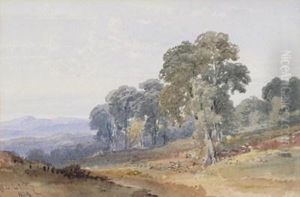 A Wooded Landscape by William Leighton Leitch