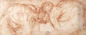 Two Nudes Compared 1530s by (Jacopo Carucci) Pontormo