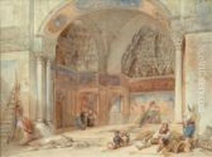Mosque Interior by William Leighton Leitch