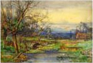 Leitch- Heford-y-briglich Farm Plas Power, Wrexham by William Leighton Leitch